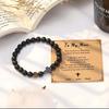 To Mens Boys Gifts Cross Bracelet for Son, Grandson, Dad, Godfather, Men Birthday Graduation Retirement Christmas Christian Gift for Teens Boys Men