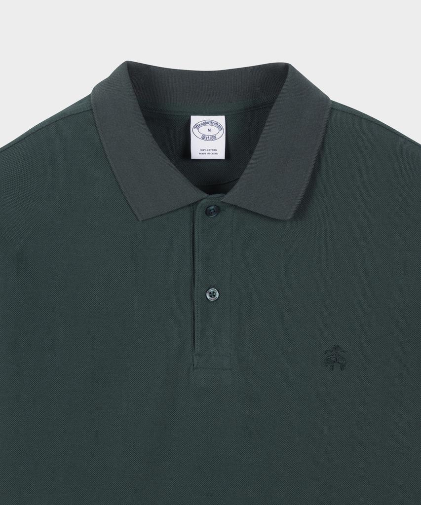 BROOKS BROTHERS Logo Cotton Pique Polo Shirt (Dark Green) (Bbntmo201Ajfm)