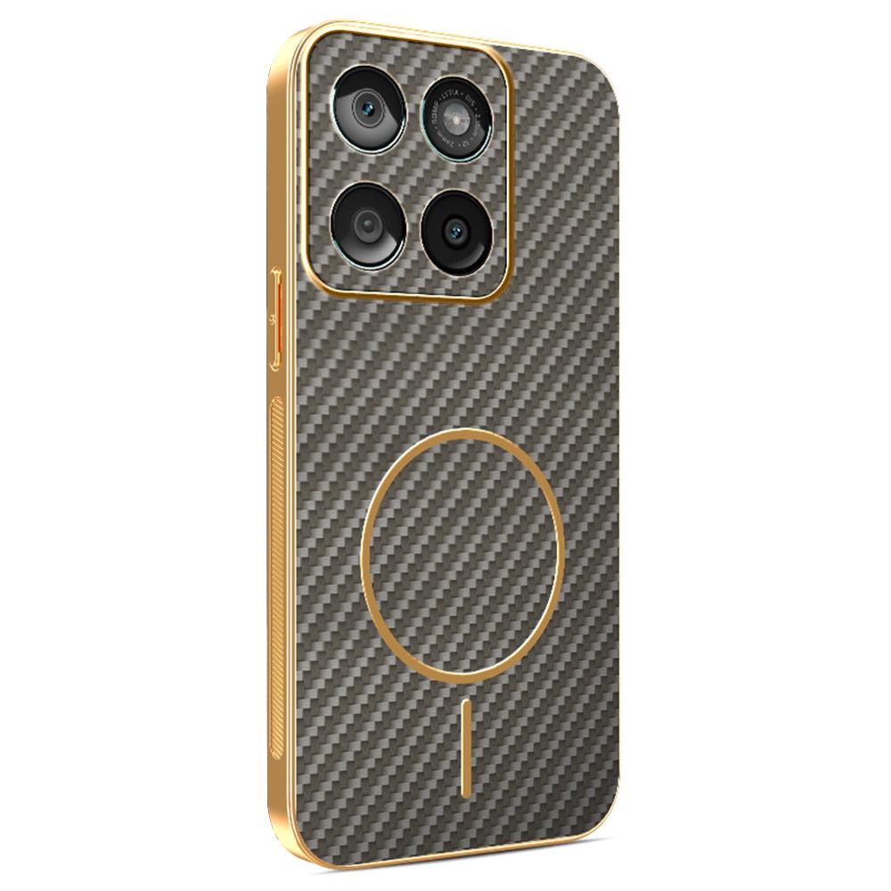 For Motorola Edge 60 Fusion 5G/Edge 60 5G/Edge 60s 5G Phone Case Carbon Fiber Textured Electroplated TPU Back Cover