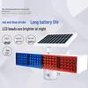 Dual-Sided LED Strobe Traffic Warning Light for Road Construction (Red & Blue)