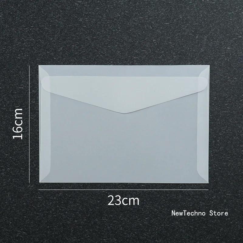 Transparent Sulfuric Acid Paper Envelope Vintage Wedding Postcard Invitation Card Storage Translucent Blank Envelope 1pc