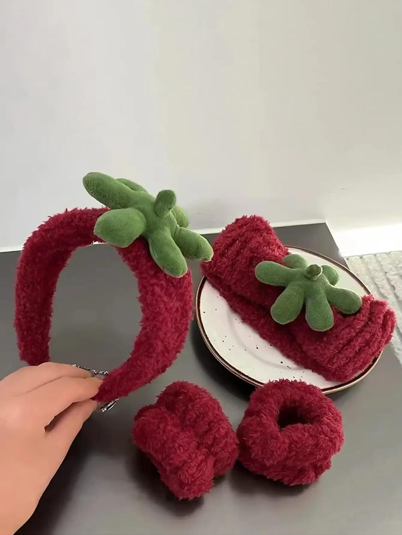 

Клубничный гель для умывания Повязки для волос Повязки для волос для девочек Базовые утилитарные Для нанесения макияжа Маска Повязка на голову Резинки для волос All yards