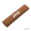 2Pcs Leather Car Seat Belt Shoulder Pad Safety Strap Cover For Jeep Grand Cherokee Wrangler JK Gladiator Compass Renegade Recon AMU1