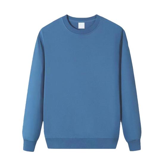 Autumn Winter Men Top O Neck Loose Pure Color Elastic Cuffs Pullover Mid Length Sport Daily Wear School Sweatshirt