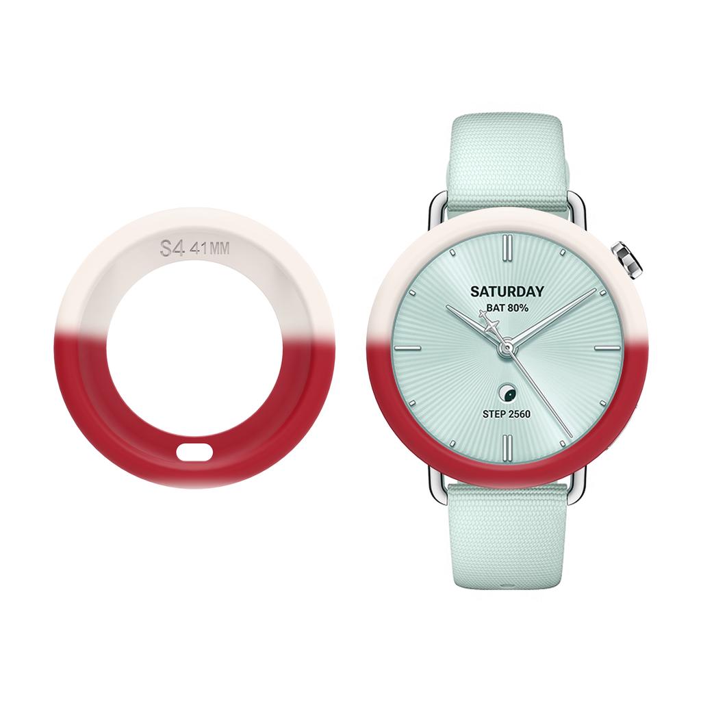 Beskyttelsesdeksel i silikon til Xiaomi Mi Watch S4 41MM Erstatningstilbehør Rammedeksler Skjermbeskyttelsesdeksel hot