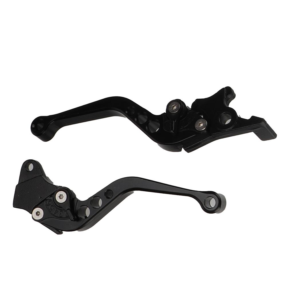 Motorcycle Brake Clutch Lever Modification CNC Adjustable Folding Retractable Clutch Drum Brake Handle For Yamaha Kawasaki Suzuk чёрный