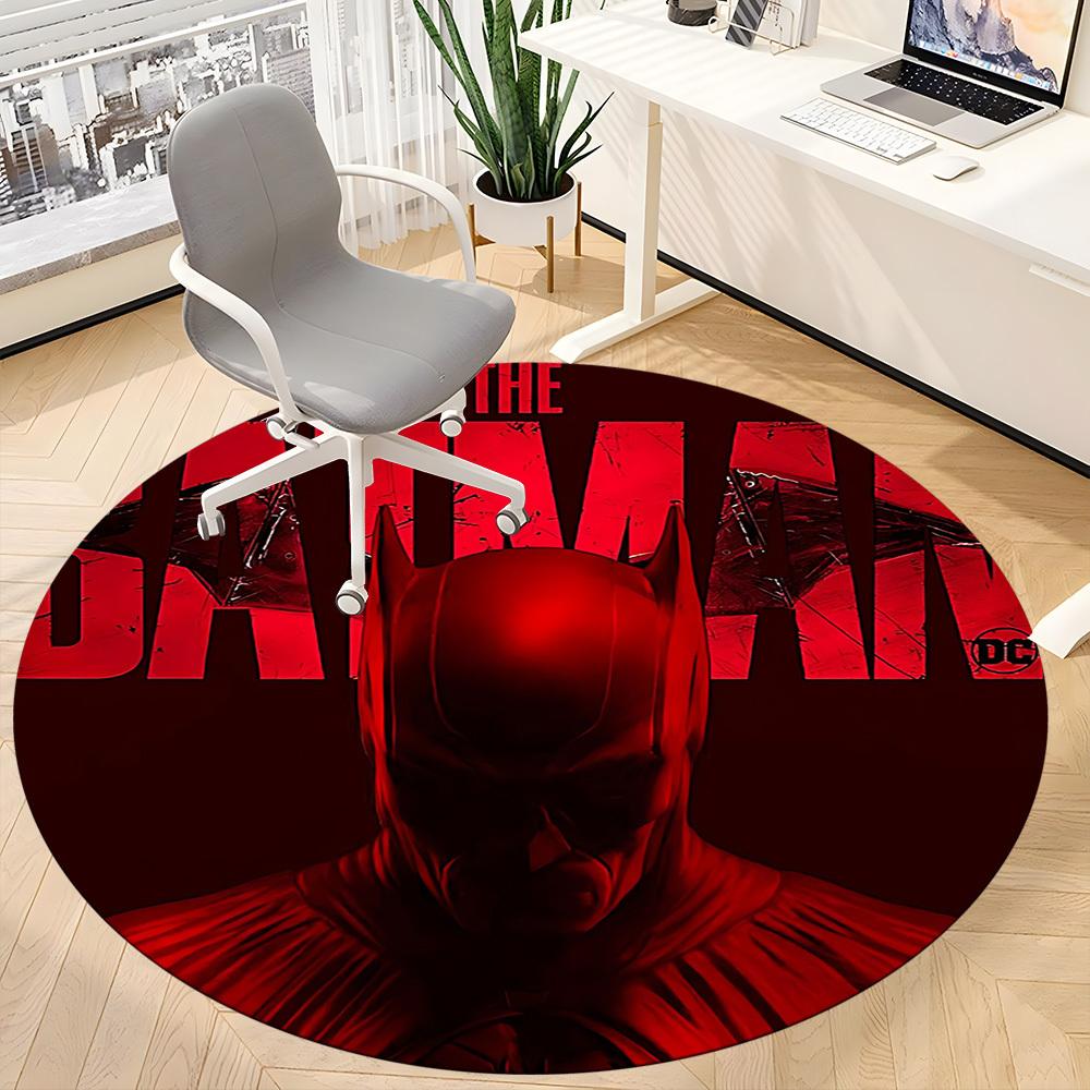 1pc Batman DC Office Round Area Rug, Under Office Chairs Bedroom Living Room Home Decor, Room Deco, Available In Various Sizes