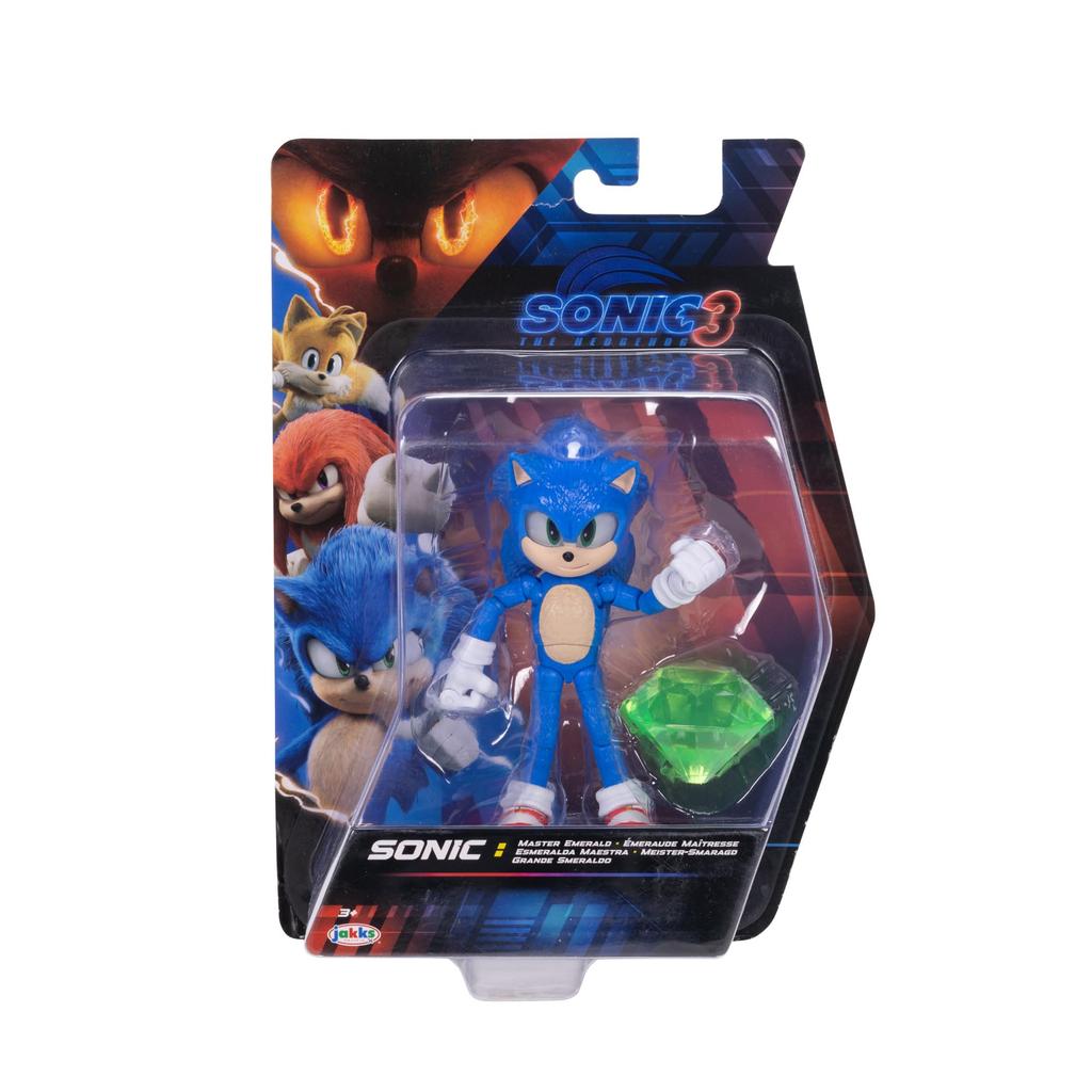 Sonic the Hedgehog Sonic 3 Action Figure Sonic with Emerald Wave #3