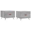 VidaXL Coffee Tables 2 Pcs Sonoma Grey 50x50x40 Cm Engineered Wood 829345