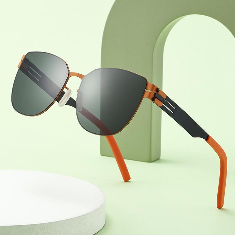 AMG20 Germany Design Sunglasses Men Ultralight Stainless Biological Steel Classic Sunglass Women Outdoor Driving Sun Glasses