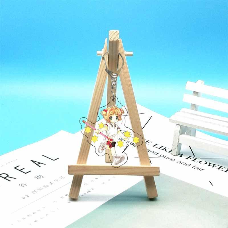 Cardcaptor Sakura Anime Acrylic Fun Keychain Animation Related Products Girls Gift Key Chain Bag Charm Souvenir Pendant Jewelry