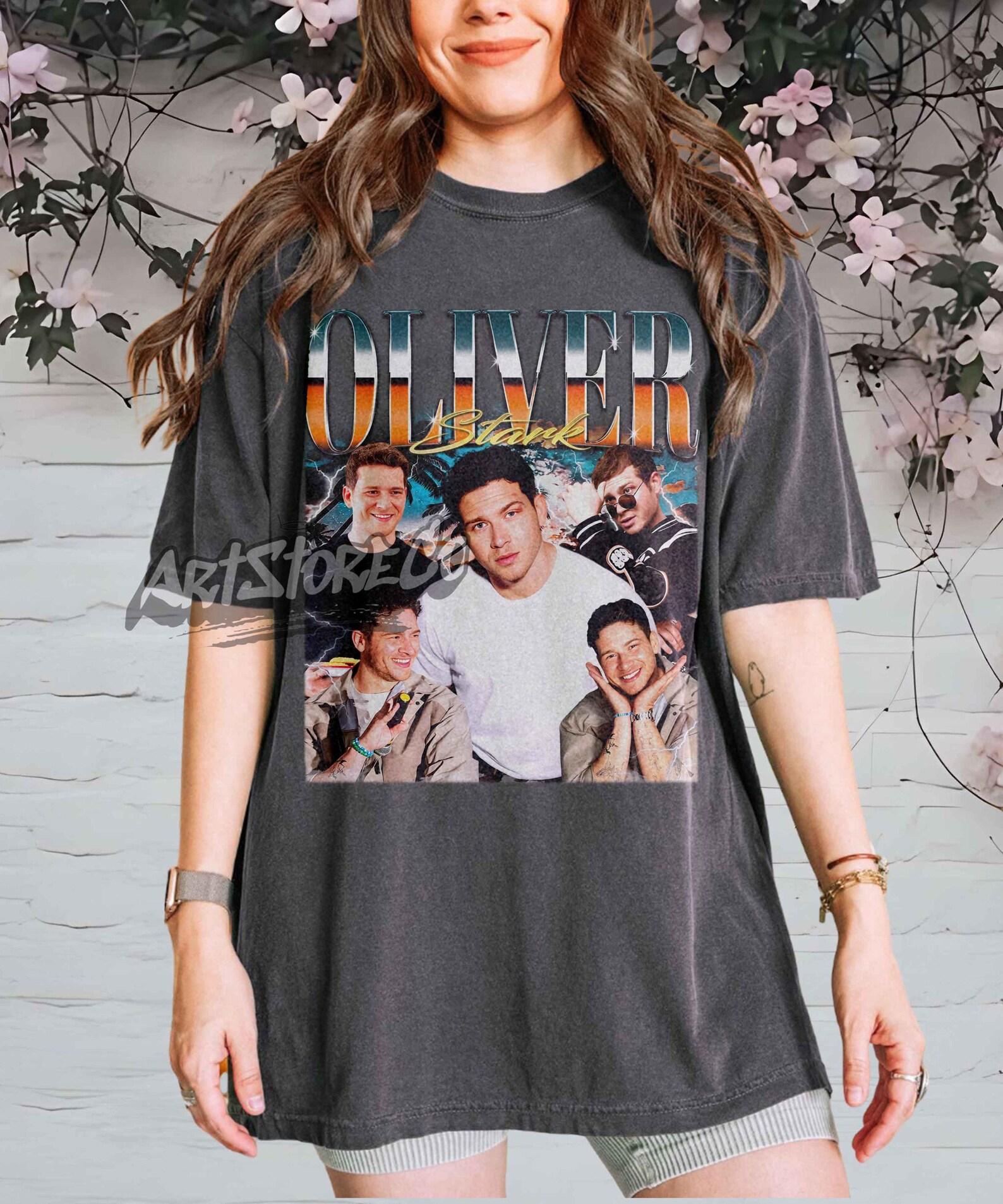 Oliver Stark Retro Graphic Tee, Vintage Inspired Band T-Shirt L
