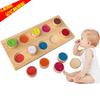 Montessori Wooden Color Matching Memory Board - Educational Toy for Children