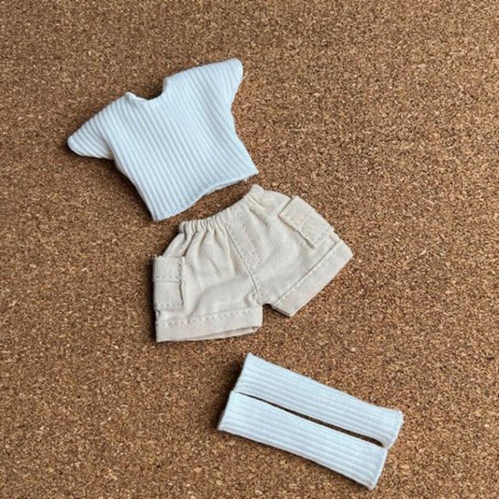 

Mini Knitted Tops Short Skirt Jeans Shorts Clothes for azone ob24 ob26 Dolls For blythe Dolls 8