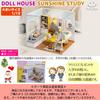 Dollhouse Japanese Instruction Manual Included Size Beginner Handmade Miniature Kit Miniature Furniture Kit DIY Wooden Light Dustproof Display Cover