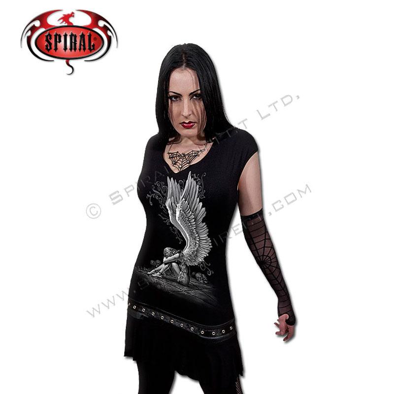 Spiral Direct Enslaved Angel Blue Studded Waist DressTopWomens/Girls/ Unisex T-Shirt M