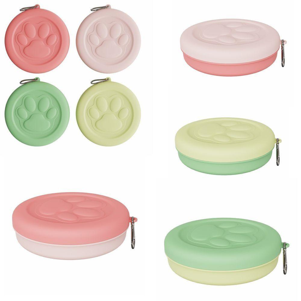 Dual-Purpose Dog Food Feeding Leak-Proof Portable Pet Travel Bowl 2-in-1 Design With Lid Cover Outdoor Pet Bowl Traveling