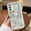 Phone Case: 2D Flat Samsung Galaxy A34 A35 M05 M06 S20 S22 S21 FE Plus 5G Gradient Protective Case, Mint Green Girl, Christmas and Halloween Gift