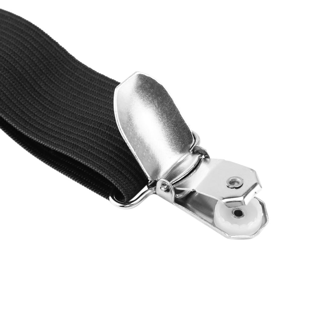 A84E-16Stk Lakenstraps Hosenträgerband Verstellbarer Bett Eckhalter Elastische Befestiger Clips Greifer Schwarz