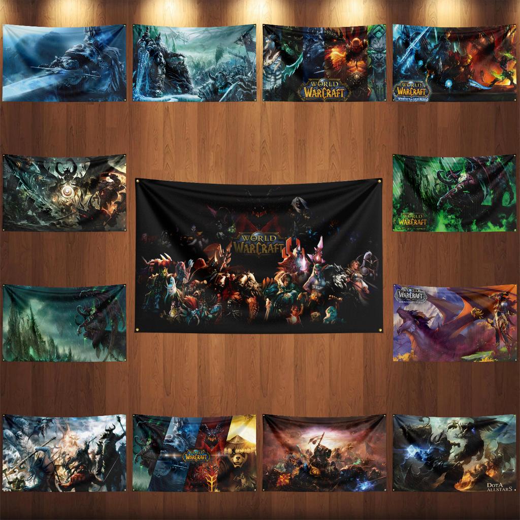 23ft 35ft Bandiera di World of Warcrafts Wow Poliestere Stampata Digitalmente Arazzo Gioco Tenda Per Decorazione Dota1s