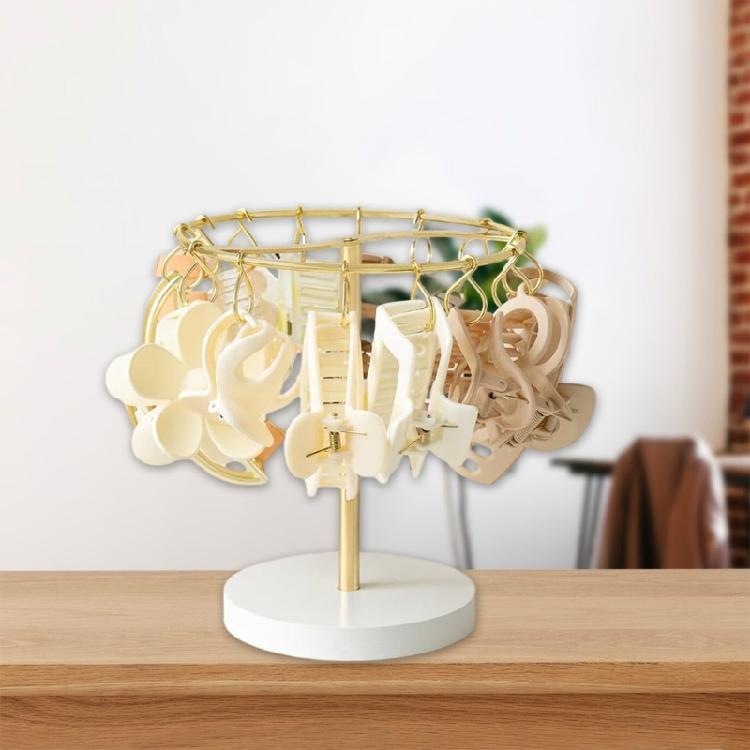 Hair Accessories Display Stand Sturdy Metal Hair Clip Holder Stand Organizers for Easy Access and Organization