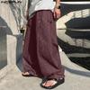 INCERUN Men Drawstring Elastic Waist Striped Casual Loose Harem Pants
