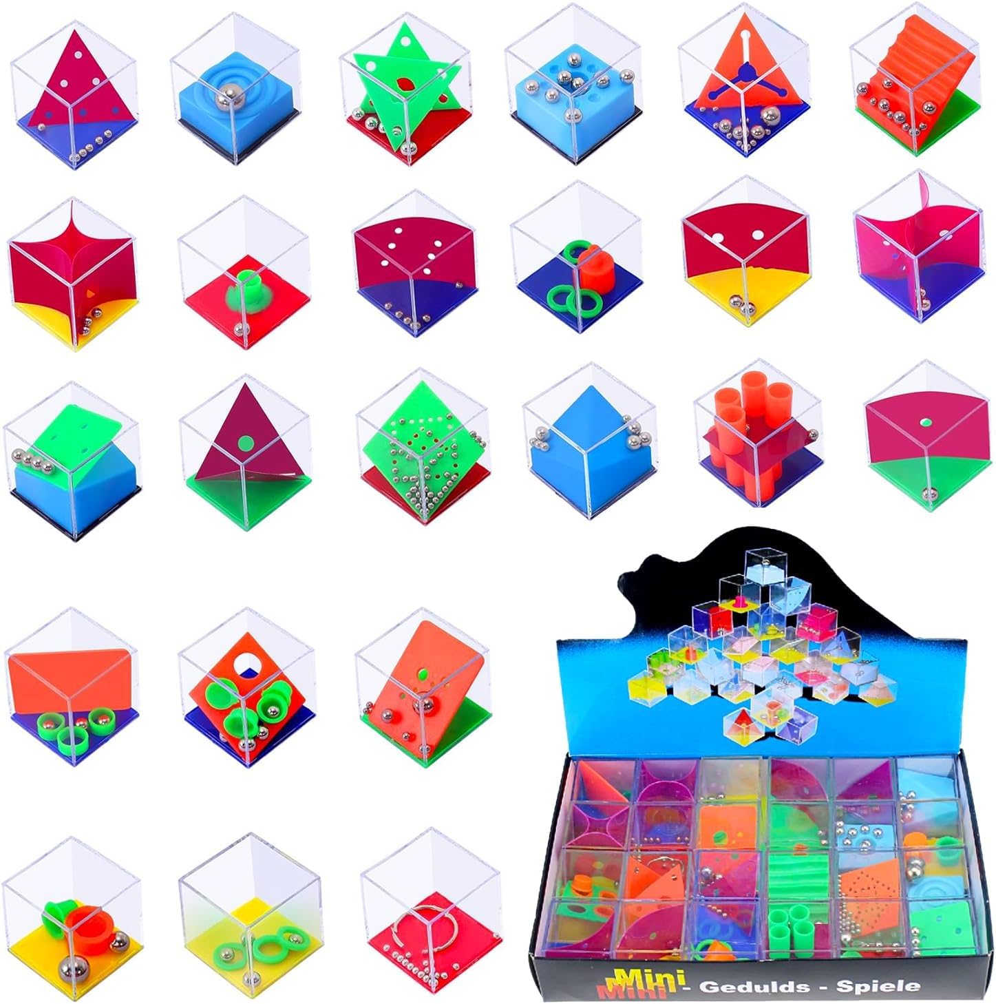 

3D Puzzle Brain Training Educational Compact and Suitable for Children and Stress Christmas 24-Piece Set Toy, Time-Keeping Toy, Toy, Portable,