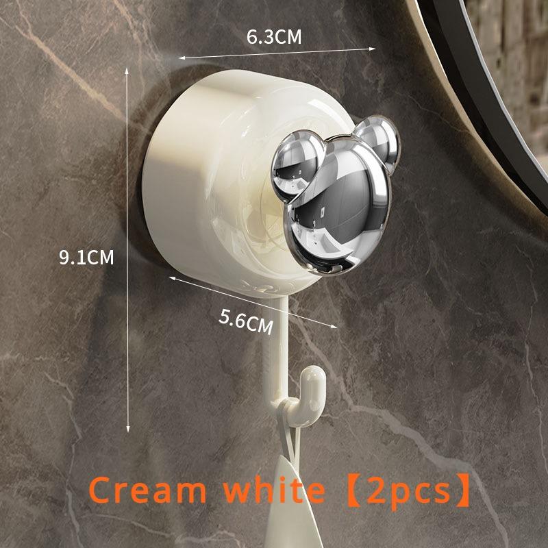 Bär Saugnapfhaken ohne Bohren, Küche, Badezimmer, Handtuchhalter, stark belastbarer Wandvakuumsaugnapf