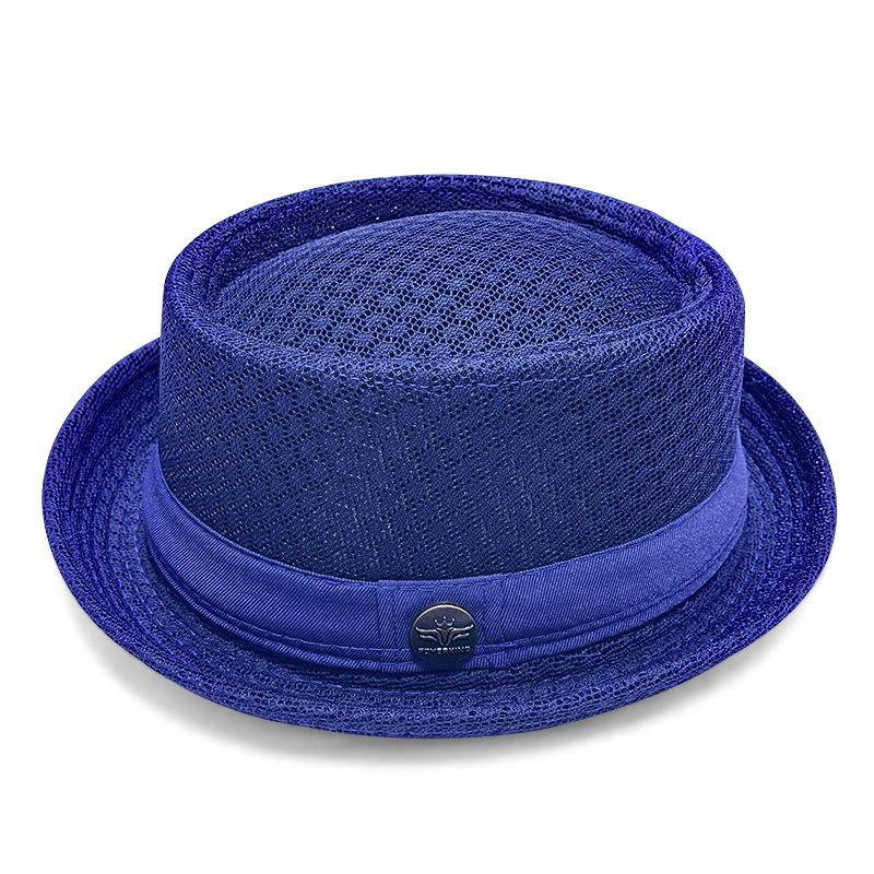 1 Stück Sommer Mesh Sonnenhut Herren Damen Atmungsaktiver Mesh Fedora Hut Jazz Kappe Panama Fedora Hüte Damenmode Herren Accessoires Panama Netzhut