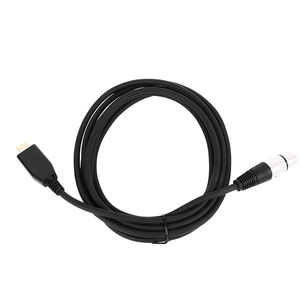 Audio-Verbindungskabel USB zu XLR-Buchse Kabel Mikrofon-Aufnahmekabel mit Abschirmfunktion 3 Meter