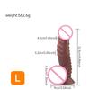 Liquid Silicon With Egg Suction Cup  Red Headed Octopus Manual Dildo