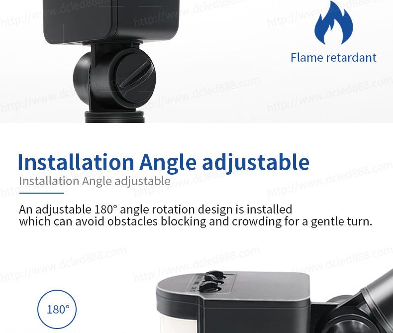 Adjustable 180° PIR Motion Sensor Detector