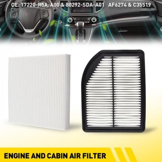 

Combo Set Engine + Cabin Air Filter Fit 2012-2014 Honda CRV 80292-SDA-A01