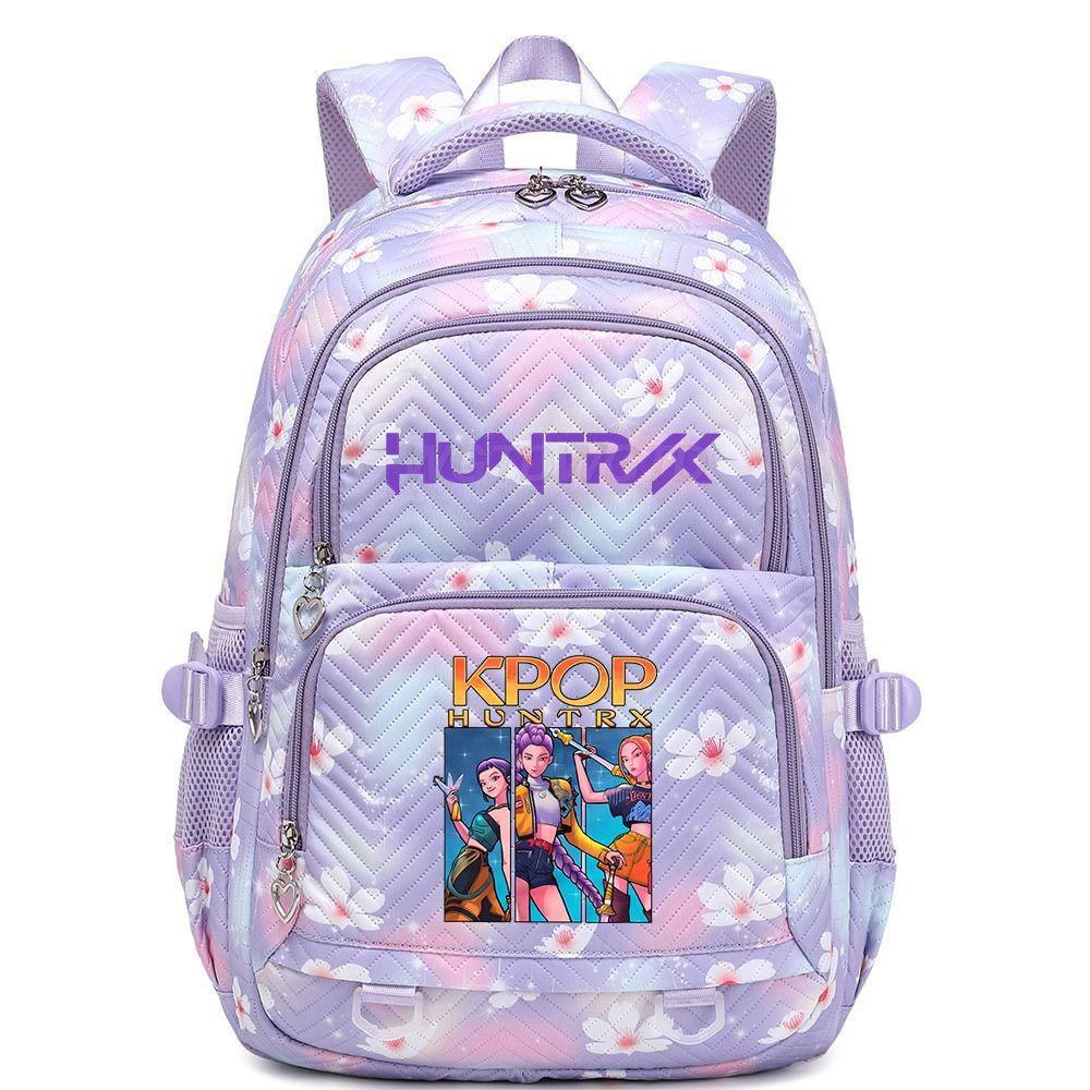 Peripheral printing large-capacity primary and secondary school schoolbags trendy backpacks lightweight and fashionable backpacks