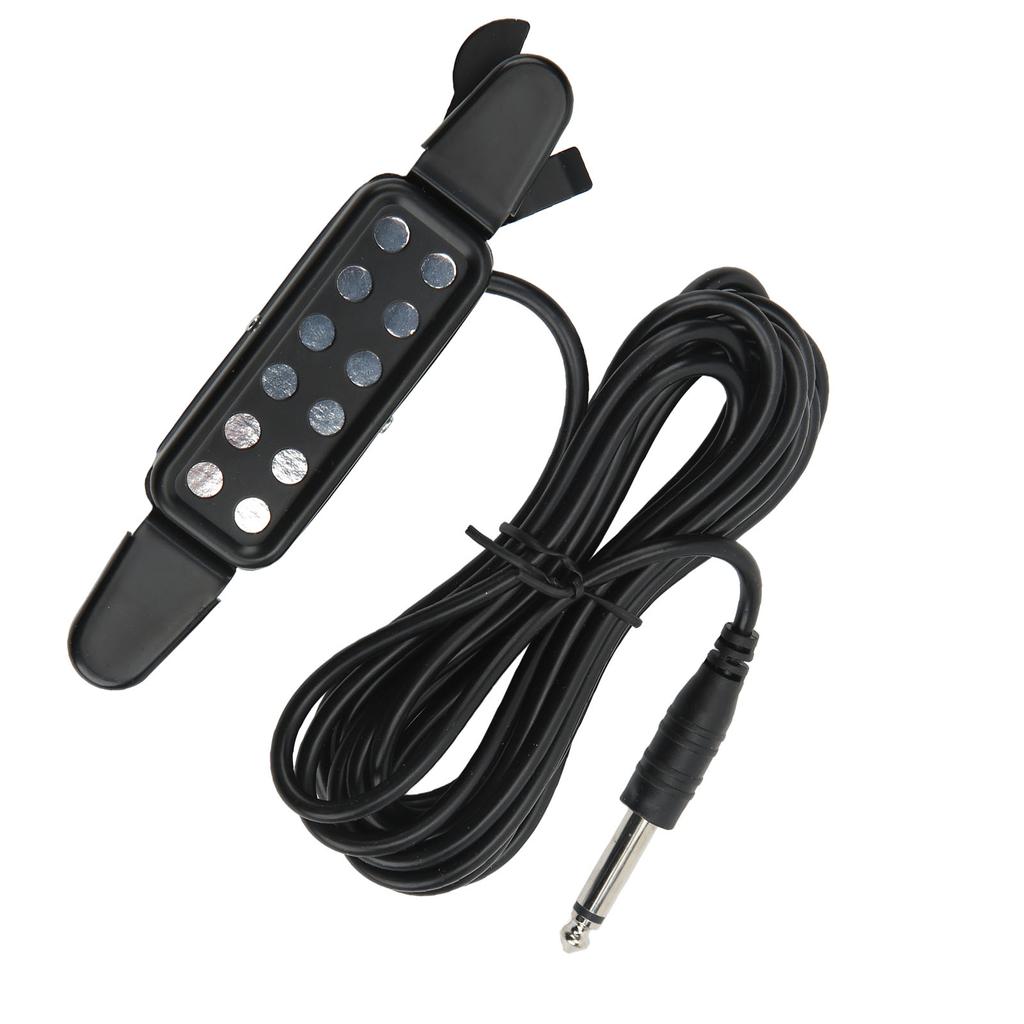 Acoustic Guitar Electric Transducer Soundhole Pickup Preamplifier Punching Free Accessories