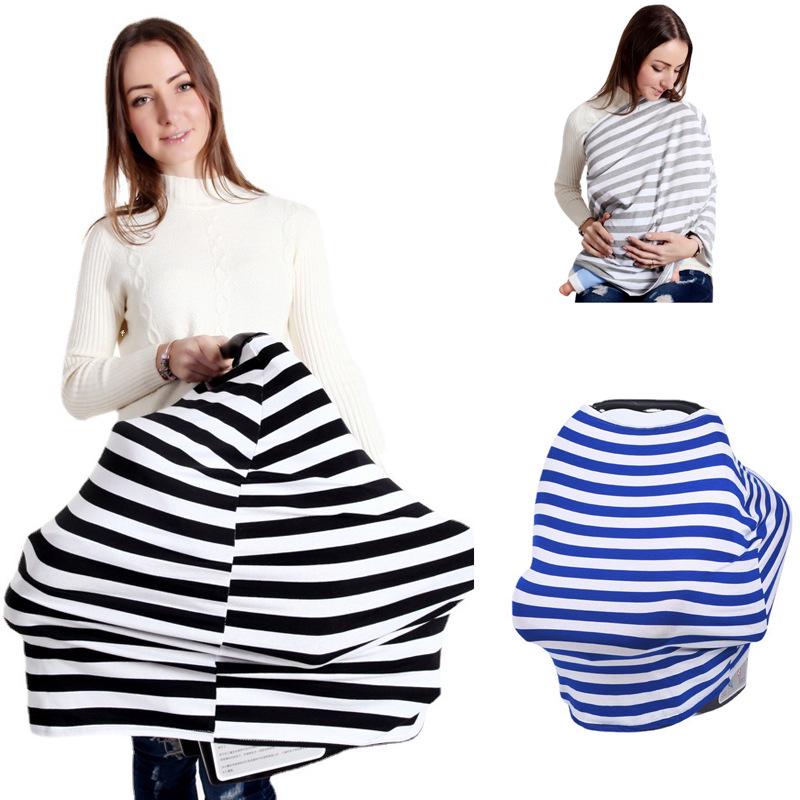 Nursing Cover & Scarf: Anti-Exposure Breastfeeding, Stroller & Shopping Cart Cover.