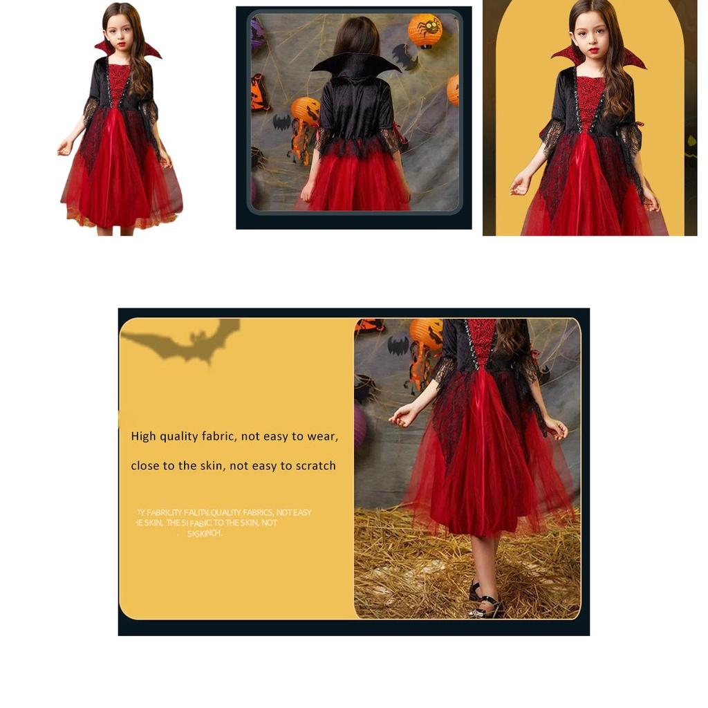 Halloween Party Must-have Girl's Wicked Vampire Cosplay Costume