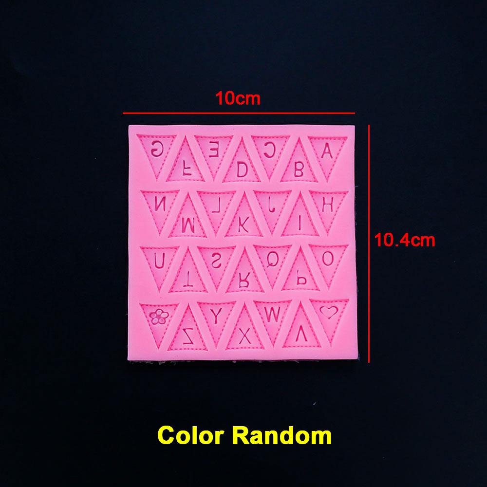 Silicone World 3D Letter Number Silicone Mold Cake Flipping Sugar Chocolate Cake Mold Baking Tools Alphanumeric Resin Molds