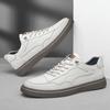 Herren Freizeitschuhe echtes Leder Herren Business Herren Sneaker Weichsohle Gummi Atmungsaktiv Trendige Skateschuhe Herren Sneaker