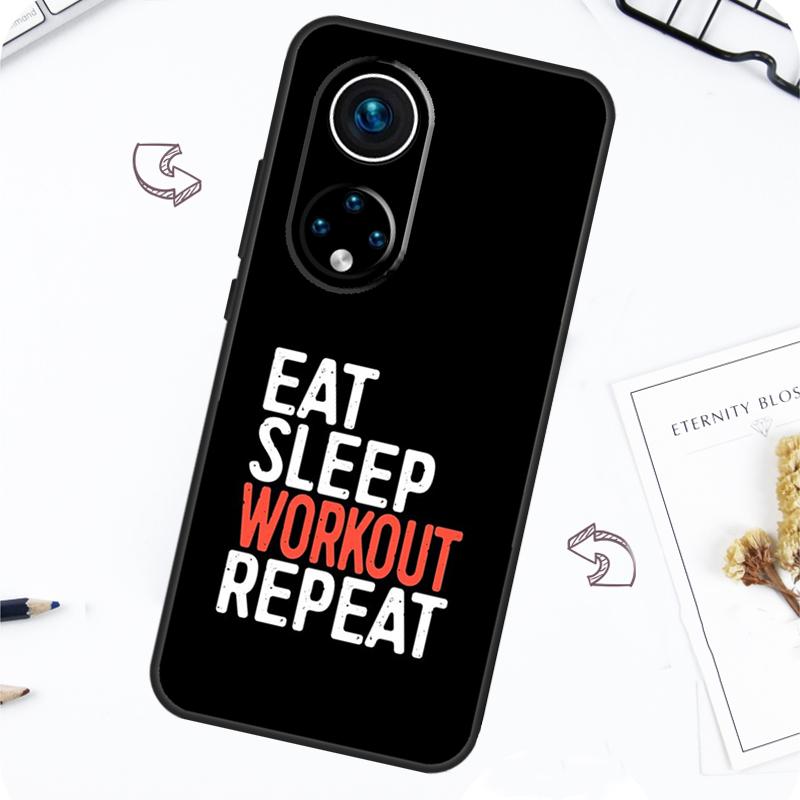 Bodybuilding Gym Fitness Fall Für Huawei P30 P20 P40 Lite P50 Pro P Smart 2021 Nova 5T Honor X8 x9 50 70 80 Abdeckung