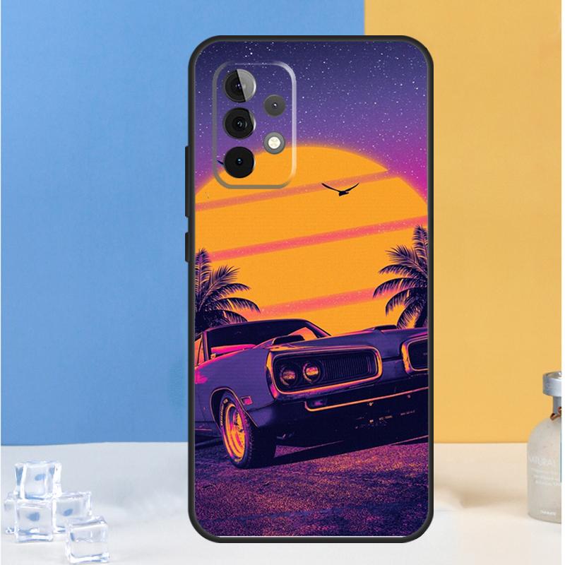 Synthwave 80's Retro Neon vaporwave For Samsung Galaxy A16 A26 A36 A56 A13 A33 A53 A05 A06 A54 A34 A14 A32 A52 A55 A35 A15 Case