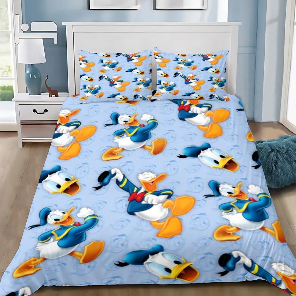 

Підковдра Наволочка Комплект Постільної Білизни Кумедний Дональд Дак Дорослий Хлопчик Дівчинка Декорація Спальні Дитячий Подарунок Односпальний Двоспальний Великий Розмір 150*200cm 3pcs