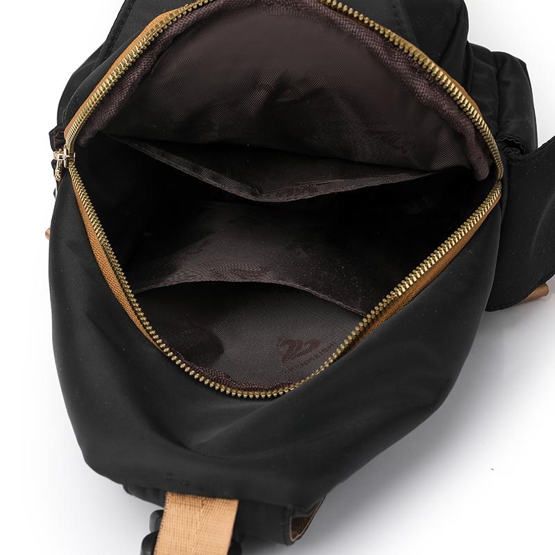 Large Capacity Backpack Water-Repellent Nylon Bag Multi-Functional Chest Bag Women's Travel Shoulder Bag