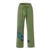 Men's Casual Loose And Comfortable Casual Pants Cotton Linen Printed Drawstring Trousers
