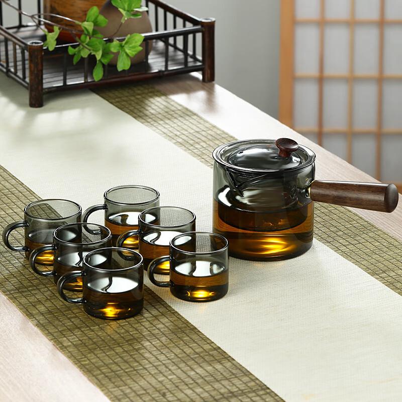 Shangqi Heat-Resistant Glass Teapot with Handle & Infuser