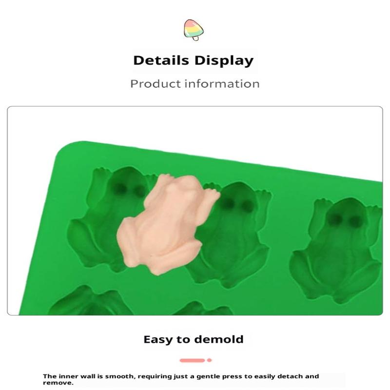 3D Frog Silicone Molds Fondant Candy Chocolate Mould Passover Frog Jello Plaster Epoxy Resin Crayons Cake Decorating Tools