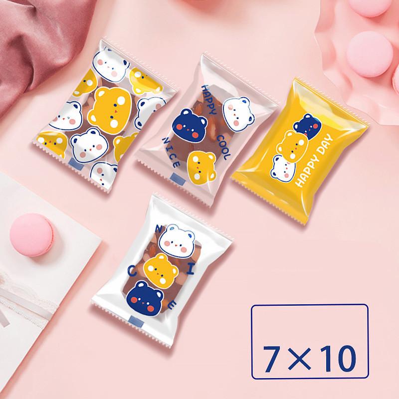 

100 шт. Машинная упаковка для запечатывания пакетов в виде новогодних снежинок, хрустящих кондитерских изделий, печенья, конфет, сахара other