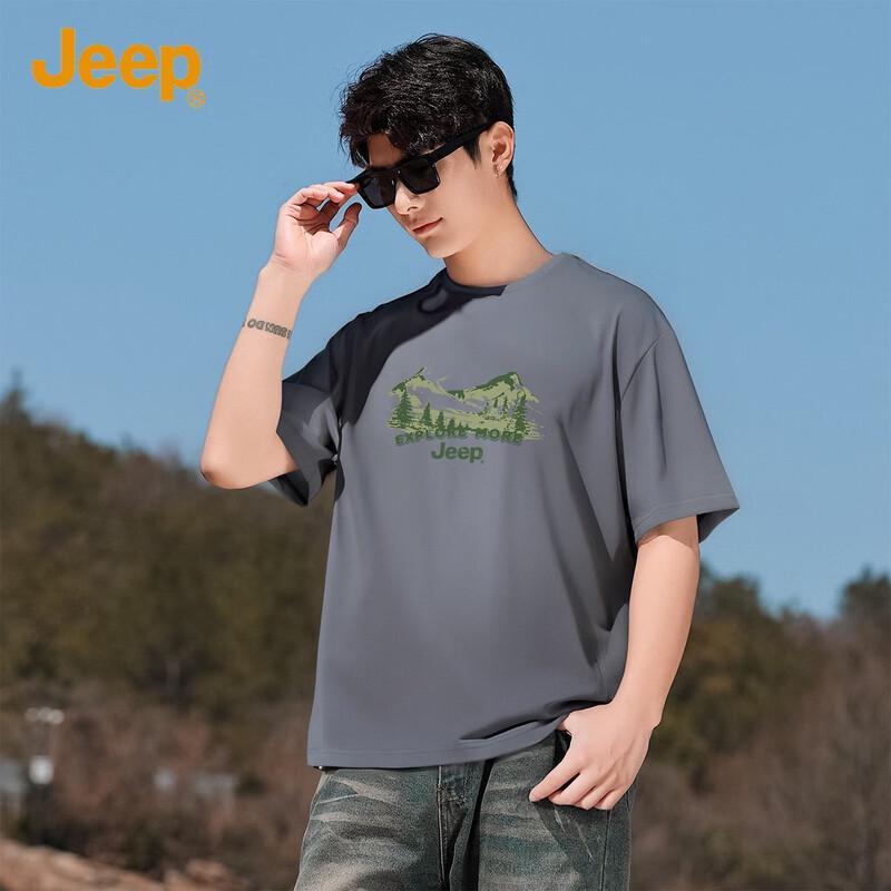 

JEEP Men s Cooling Comfort Printed Ice Silk Short Sleeve T-Shirt XXL