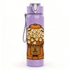1PC Vintage Candy Dispenser 750ml Color Plastic Sports Water Bottle Leakproof Flip Straw Lid Suitable for Sports Office Home Use