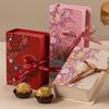Simple Book Shape Gift Box with Ribbon Paperboard Material Present Packaging Box DIY Candy Packaging Box Wedding Birthday